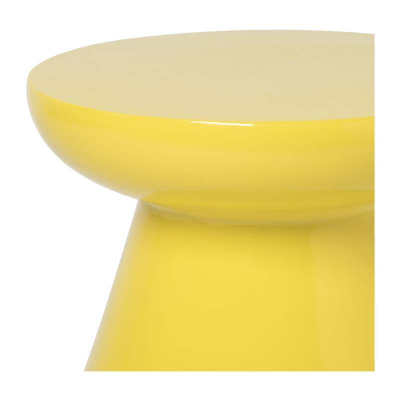 Bijzettafel conisch - geel - ø50x40