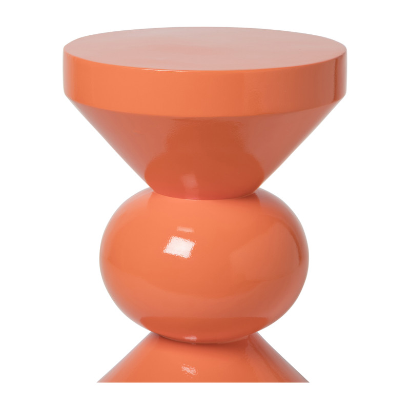 Bijzettafel diabolo - peach - ø33x50 cm