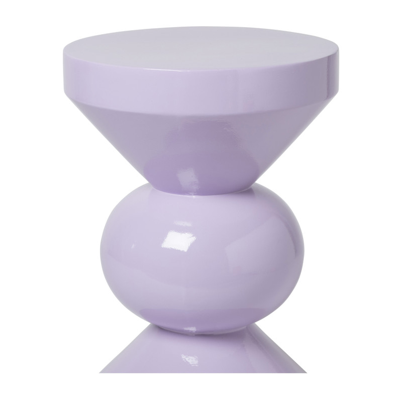 Bijzettafel diabolo - lila - ø33x50 cm