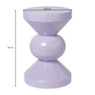 Bijzettafel diabolo - lila - ø33x50 cm