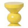 Bijzettafel diabolo - geel - ø33x50 cm