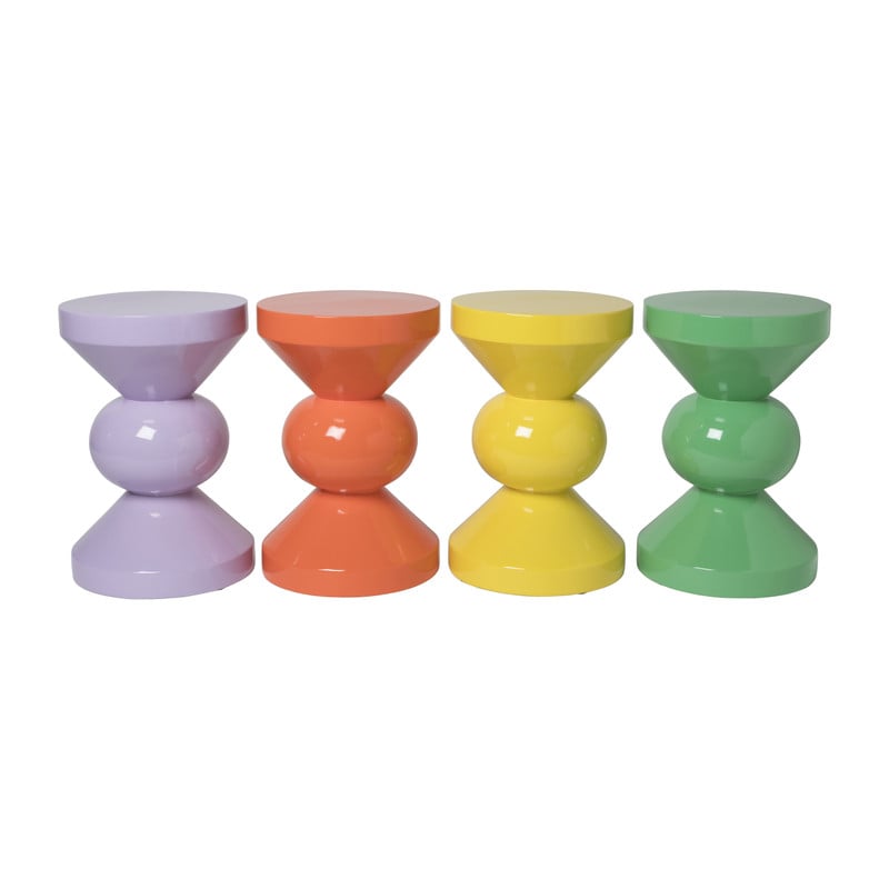 Bijzettafel diabolo - groen - ø33x50 cm