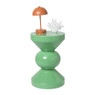 Bijzettafel diabolo - groen - ø33x50 cm