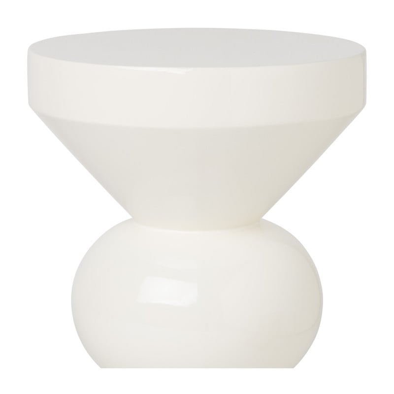 Bijzettafel Diabolo - wit - ø33x50 cm