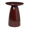 Bijzettafel Paris - bordeauxrood - ø36x46 cm