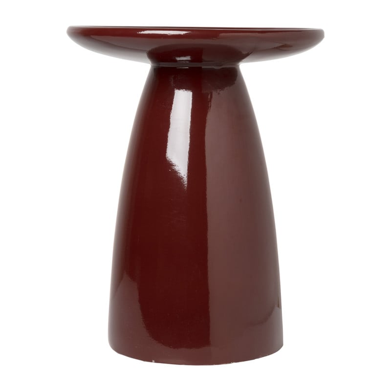 Bijzettafel Paris - bordeauxrood - ø36x46 cm