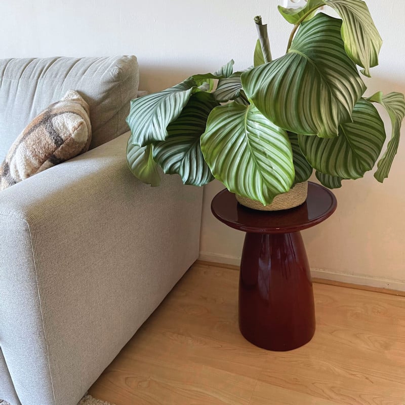 Bijzettafel Paris - bordeauxrood - ø36x46 cm