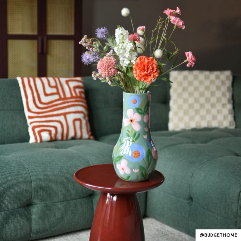 Bijzettafel Paris - bordeauxrood - ø36x46 cm