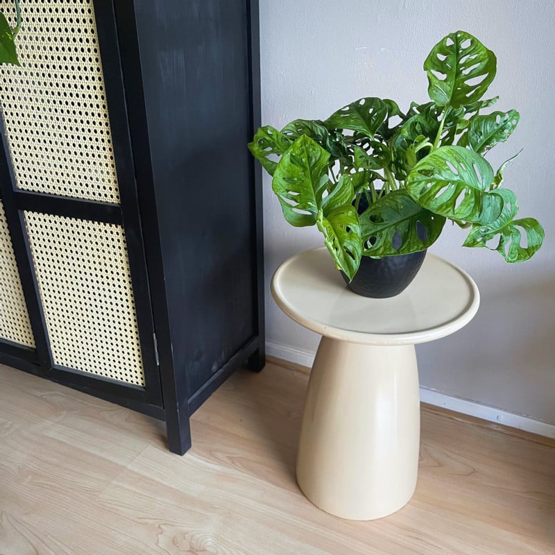 Bijzettafel Paris - beige - ø36x46 cm