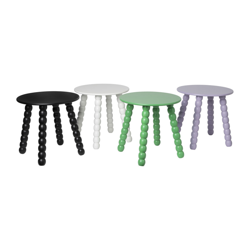 Bijzettafel Julia - wit - ø40x40 cm