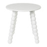 Bijzettafel Julia - wit - ø40x40 cm
