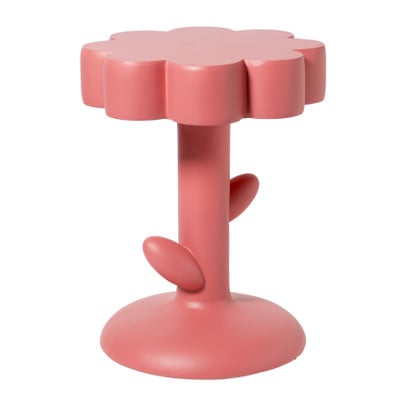 Bijzettafel pop-art flower - roze - ø45x59 cm
