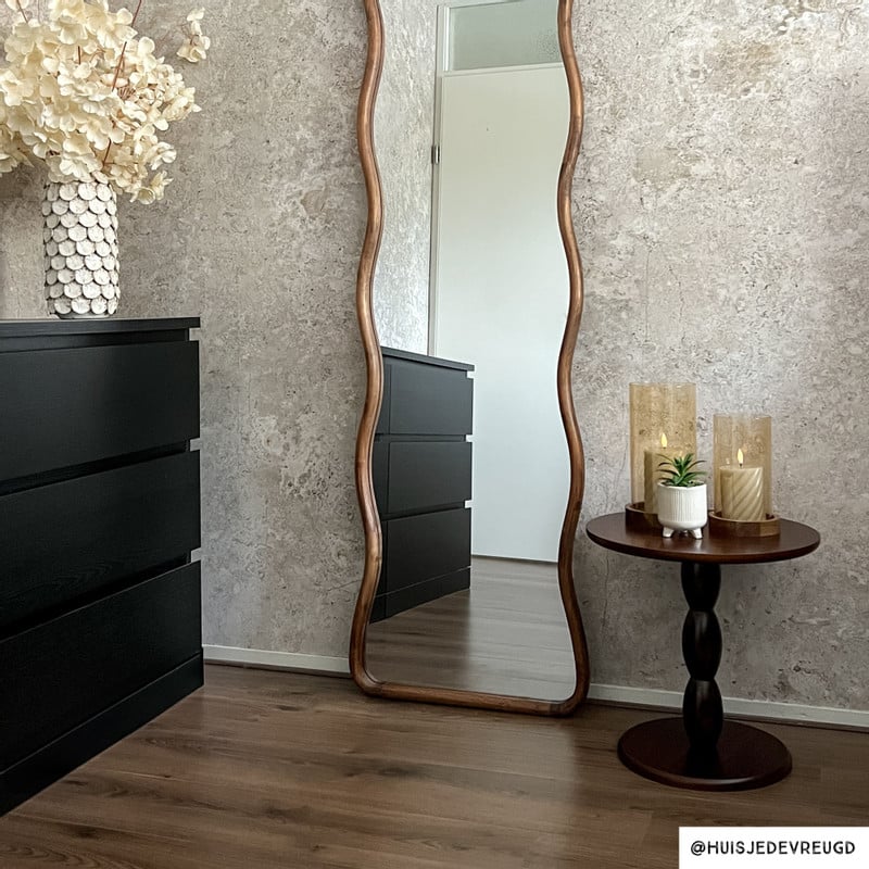 Bijzettafel Anna - bruin - ø40x40 cm