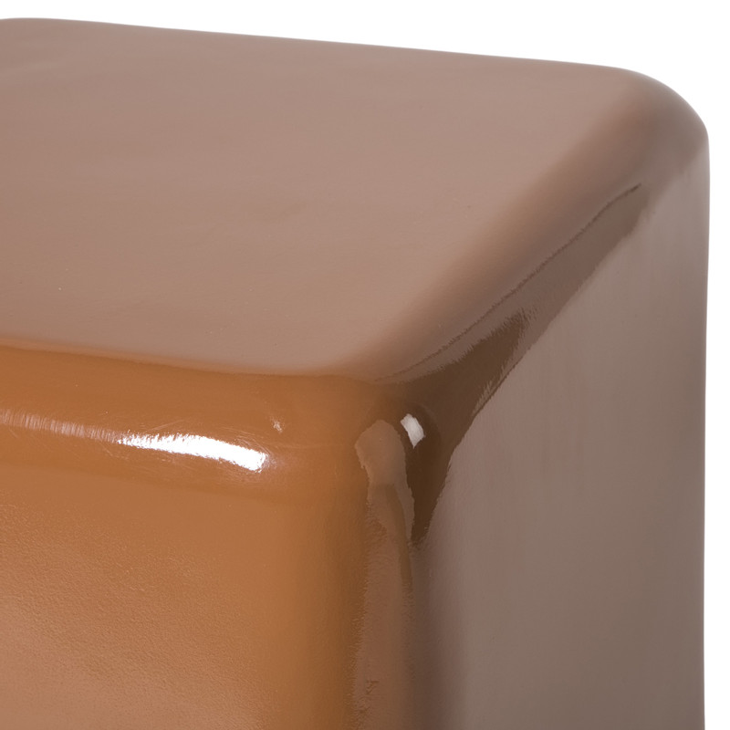 Bijzettafel carre - terra - 40x33x33 cm