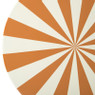Bijzettafel stripes - beige/oranje - ø40x45 cm