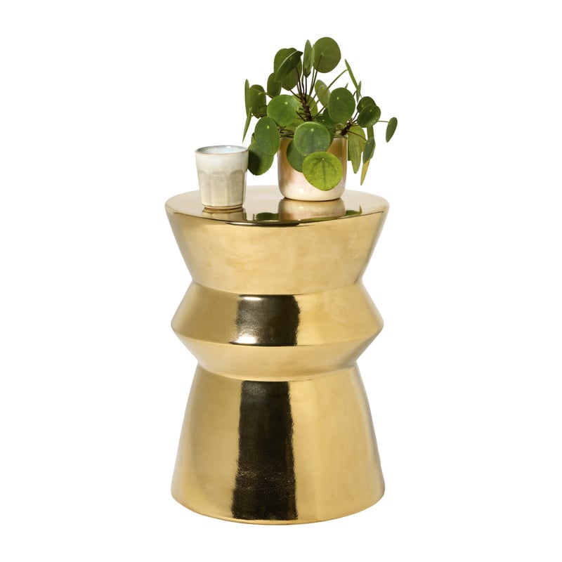 Bijzettafel gold - goudkleurig - ø33x44 cm