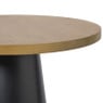 Bijzettafel Chico - bruin/zwart - ø39.5x48.5 cm