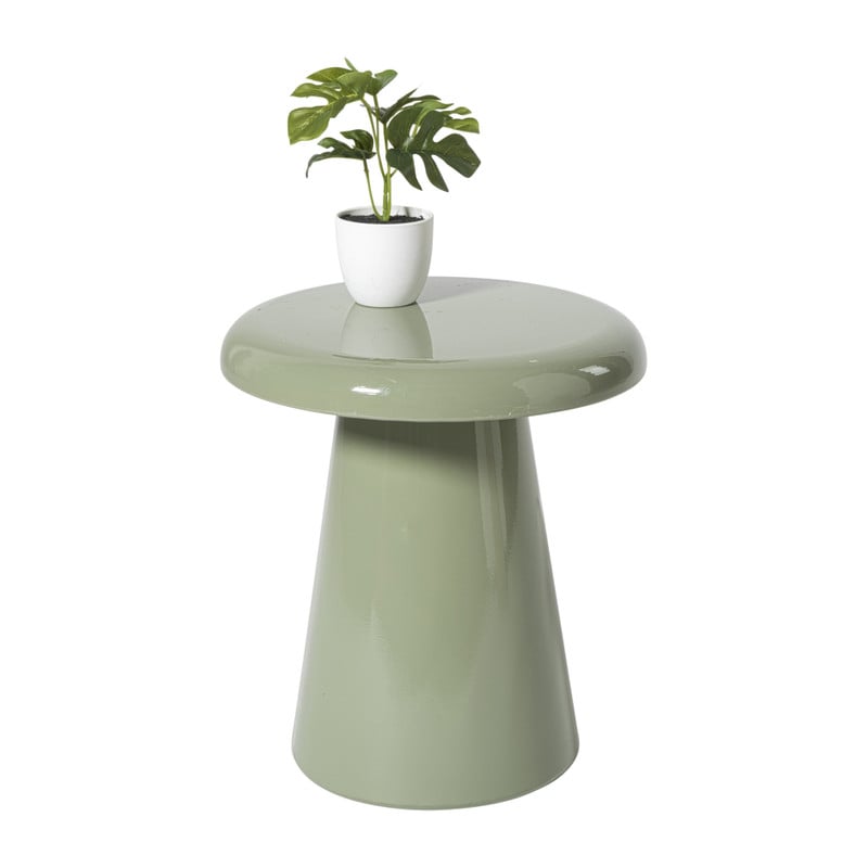 Bijzettafel metaal klein - groen - ø30x33 cm