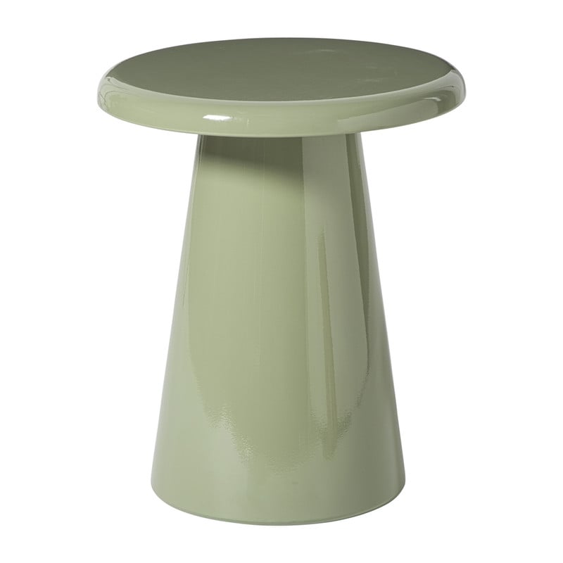 Bijzettafel metaal groot - groen - ø34.5x40.5 cm