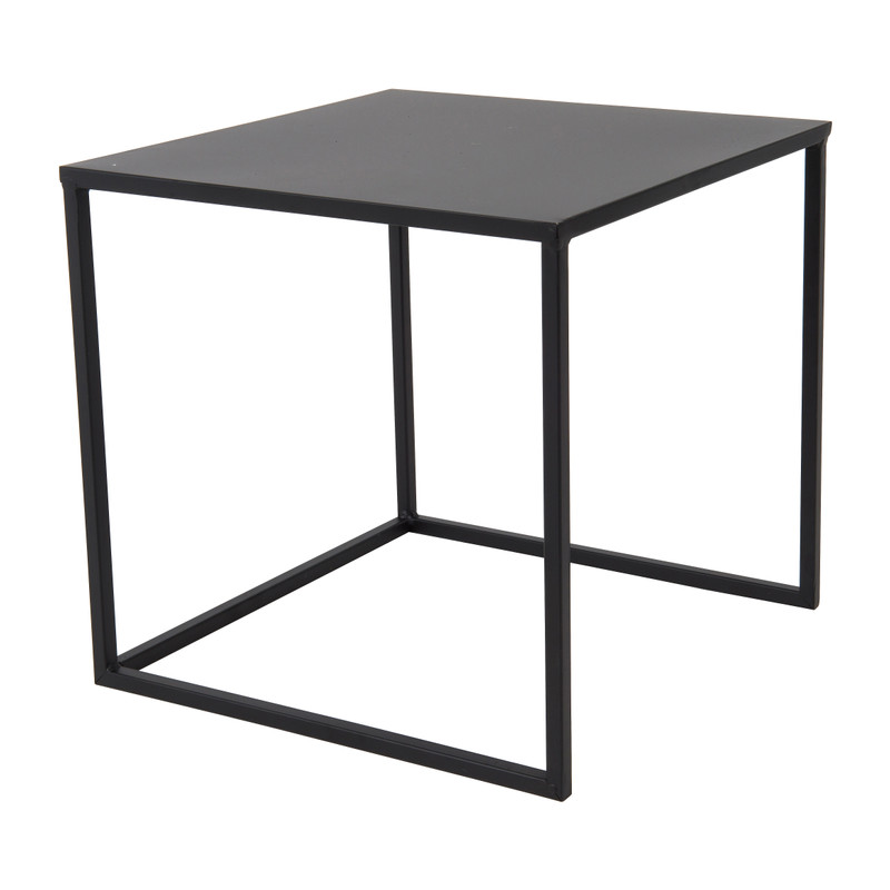 Bijzettafeltje metaal - 36x36x36 cm