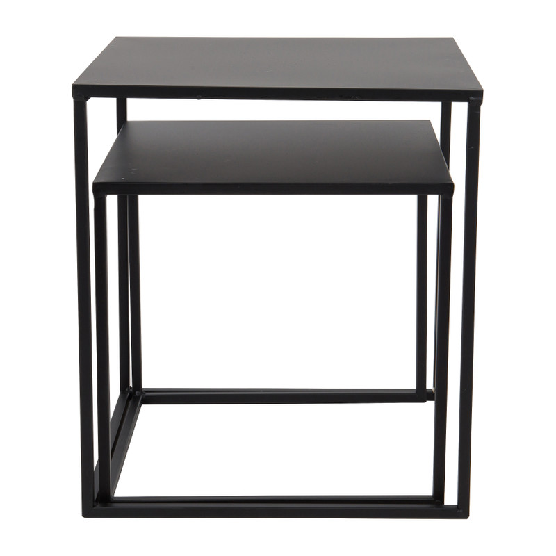 Bijzettafeltje metaal - 36x36x36 cm