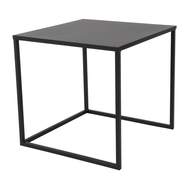 Bijzettafeltje metaal - 40x40x45 cm