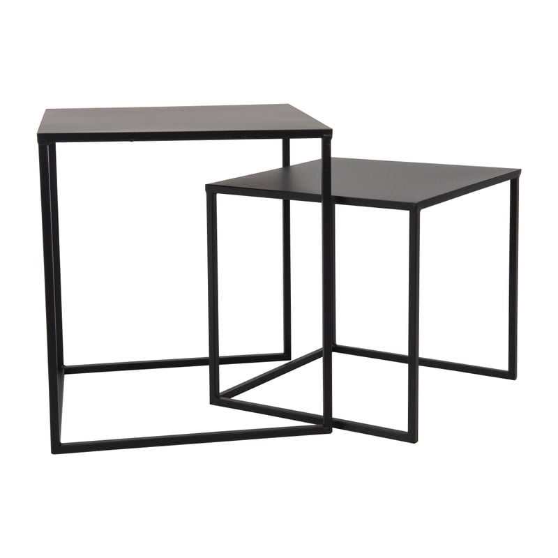 Bijzettafeltje metaal - 40x40x45 cm