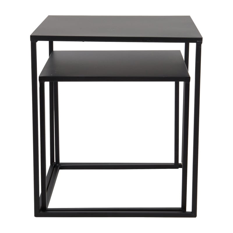 Bijzettafeltje metaal - 40x40x45 cm