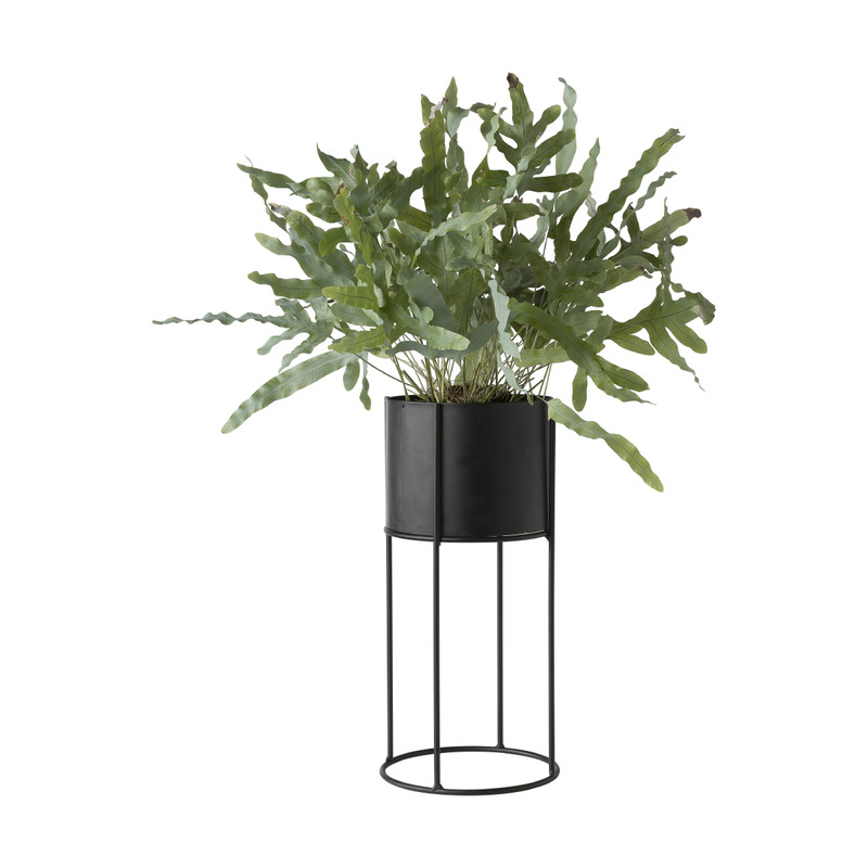 Plantenbak op voet -metaal - ⌀15x35 cm