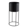 Plantenbak op voet -metaal - ⌀15x35 cm