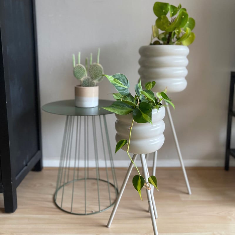 Bijzettafel Vicky - groen - ø35x40 cm