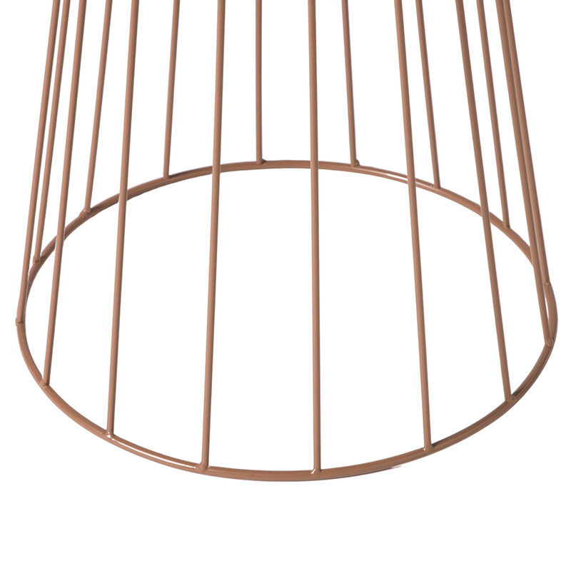 Bijzettafel Vicky - bruin - ø35x40 cm