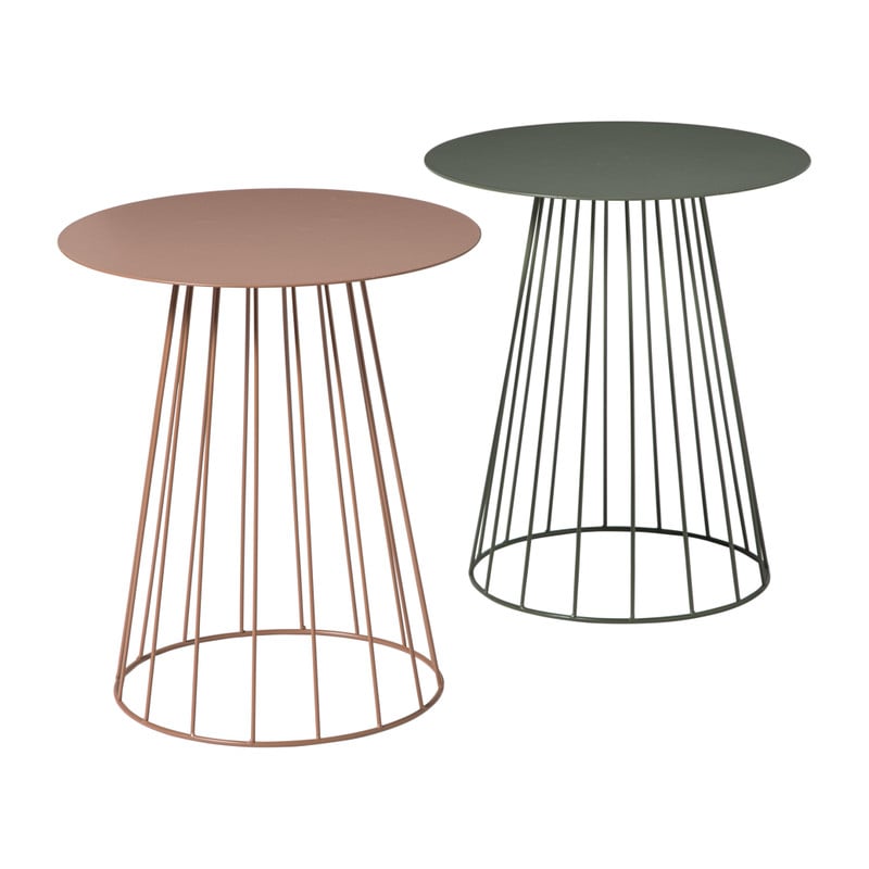 Bijzettafel Vicky - bruin - ø35x40 cm