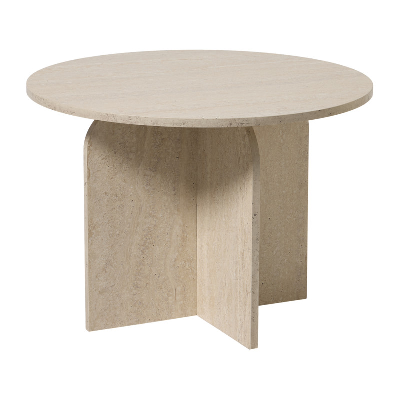 Bijzettafel Robin laag - grijs - ø50x35 cm