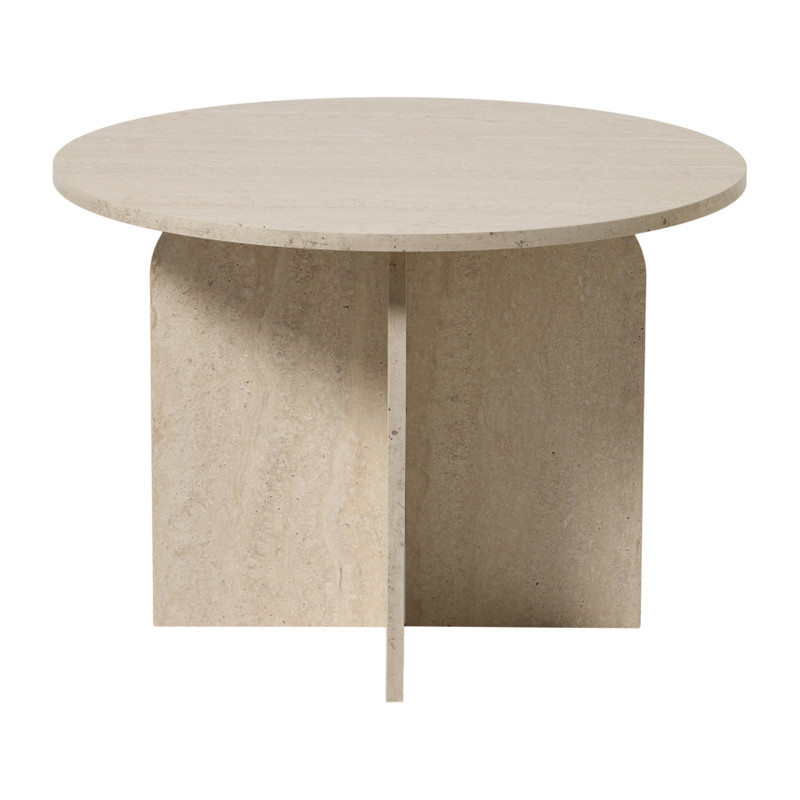 Bijzettafel Robin laag - grijs - ø50x35 cm