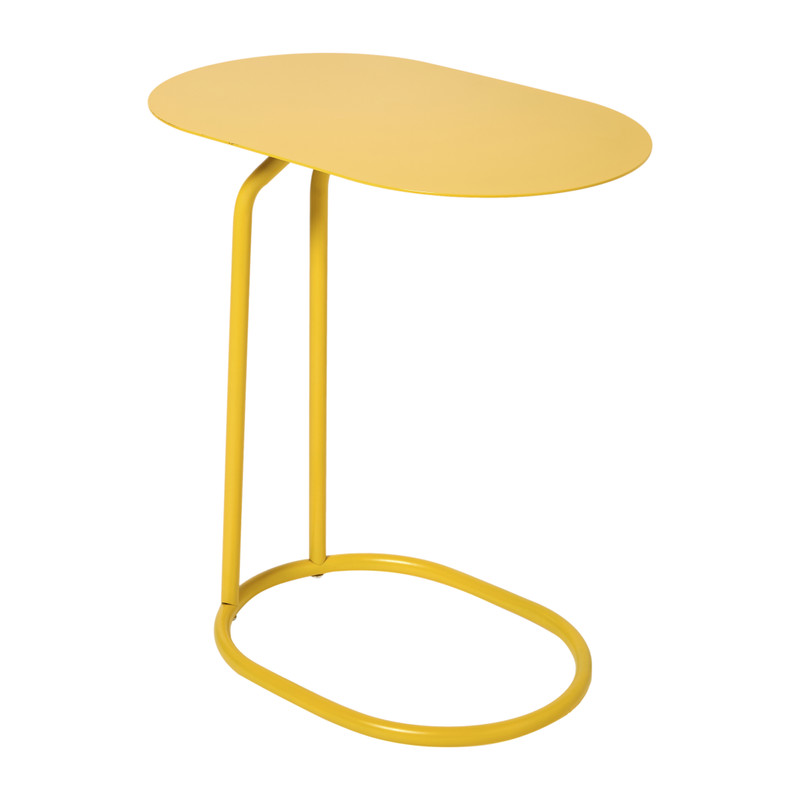 Bijzettafel Freddy - geel - 49x45x28 cm