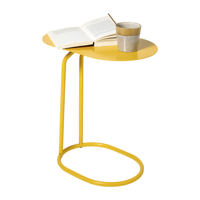 Bijzettafel Freddy - geel - 49x45x28 cm