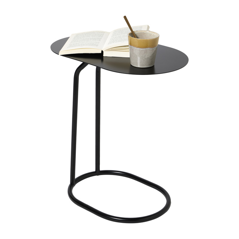 Bijzettafel Freddy - zwart - 49x45x28 cm