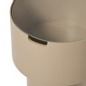 Bijzettafel glas hoog - beige - ø35x38 cm