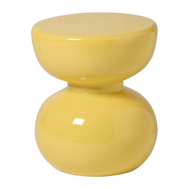 Bijzettafel duo bubble - geel - ø30x35 cm