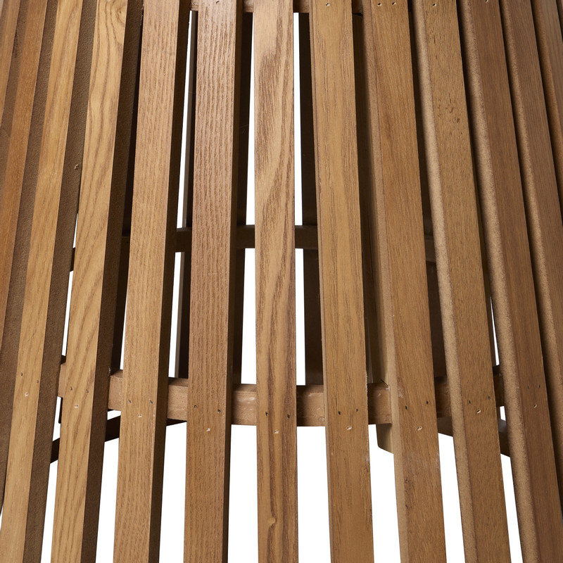 Eettafel Japandi - bruin - ø110x75 cm