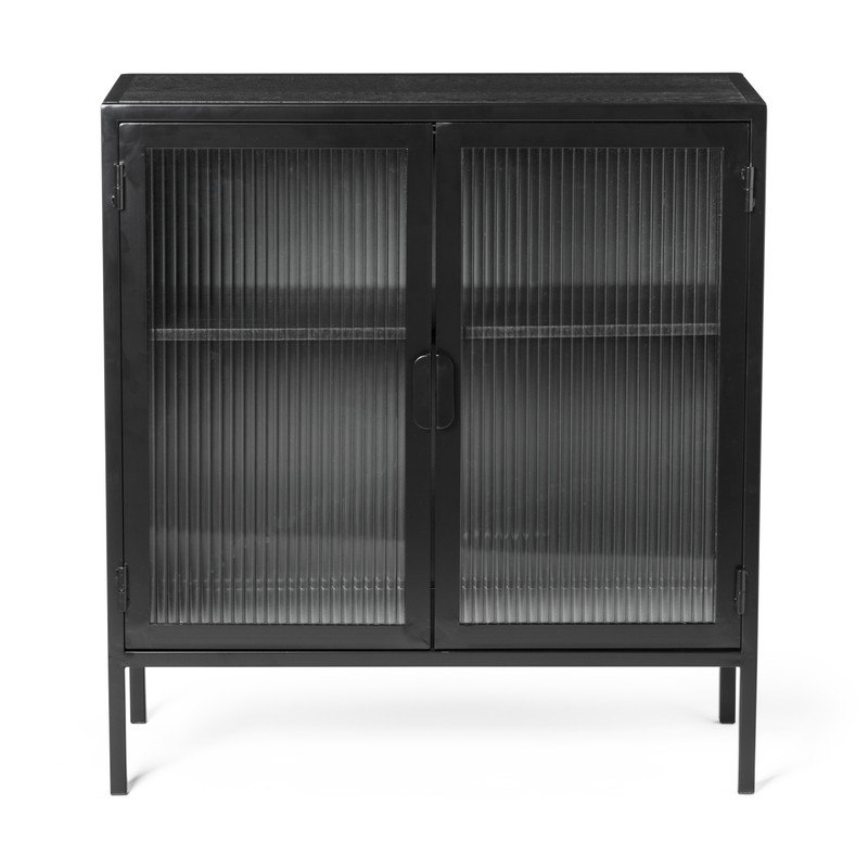 Kast Ryo met 2 deuren - hout/metaal - 75x70x30 cm