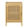 Nachtkastje Bali met deurtje - rotan - naturel - 60x46x35 cm