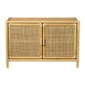 Dressoir Bali met 2 deurtjes - rotan - naturel - 65x98x39 cm