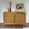 Dressoir Bali met 2 deurtjes - rotan - naturel - 65x98x39 cm