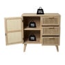 Webbing Java kast met 1 deur en 3 laden - 75x74.5x35 cm