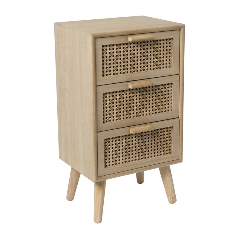 Webbing Java kast met 3 laden - 73x40x31 cm