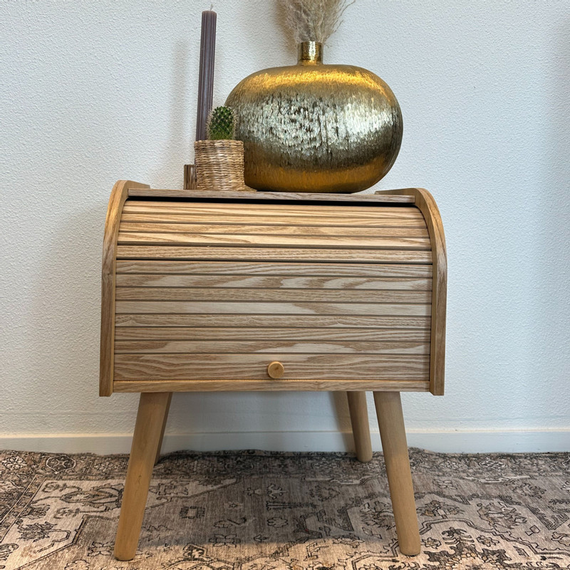 Kastje Uppsala  met roldeur - naturel - 45x40x34 cm