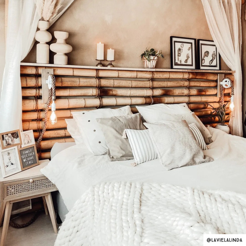 Nachtkastje Java met lade - bruin - 50x40x30 cm