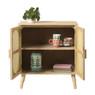 Kast Flores met ovalen vlakken - bruin - 78x70x37.5 cm